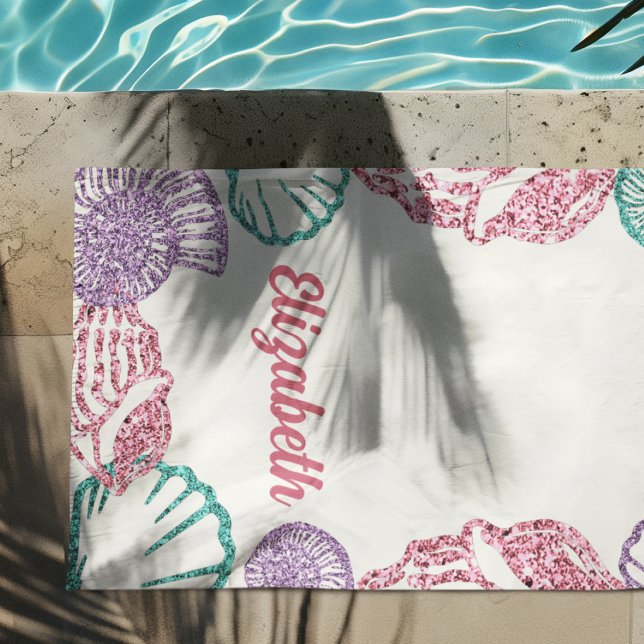 Serviette De Plage Filles des coquillages (Créateur téléchargé)