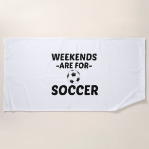 SERVIETTE DE PLAGE FIN DE SEMAINE DU FOOTBALL