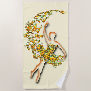 Serviette De Plage Fire Ballerina Beach Towel