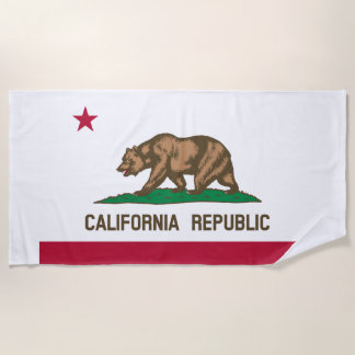 Serviette De Plage Flag Of California beach towel