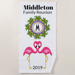 Serviette De Plage Flamant rose Beach Towel