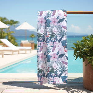Serviette De Plage Flamant rose rose