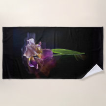 Fleur d'Iris Abstrait – Élégante Art Floral
