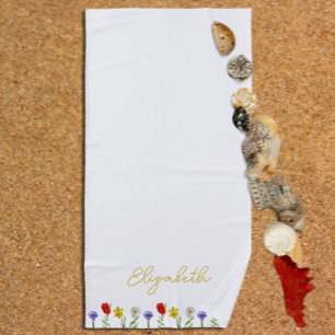 Serviette De Plage Fleur sauvage