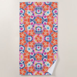 Serviette De Plage Fleurs de la Plumeria tropicale X Motif