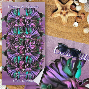Serviette De Plage Fleurs de spathes de maïs Chic Unique 2190 