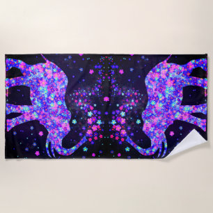 Serviette De Plage Fleurs Eléphant Beach Towel
