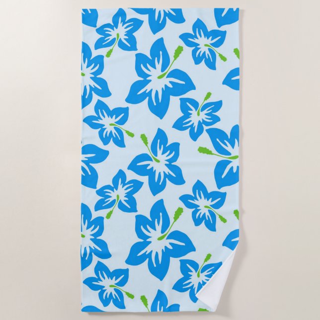 Serviette De Plage Fleurs hawaïennes (Devant)