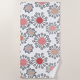 Serviette De Plage Fleurs MCM