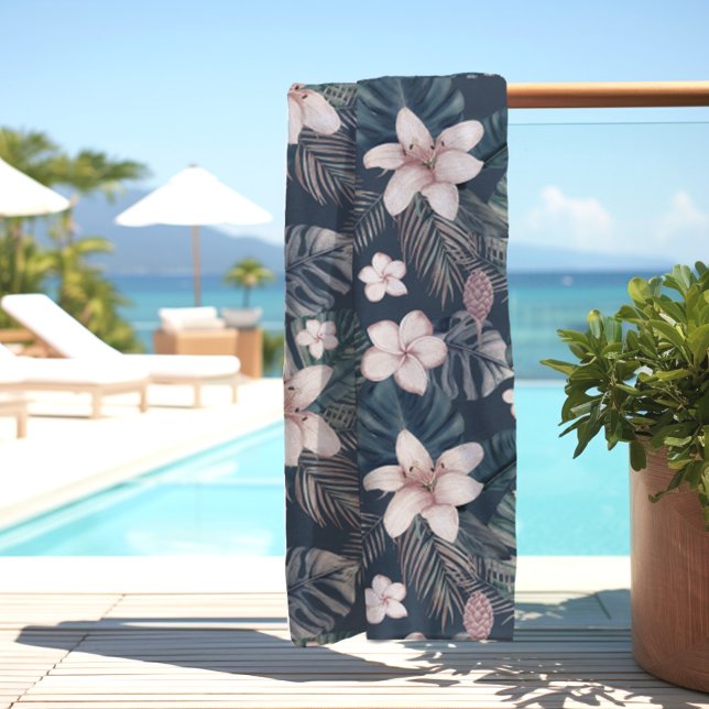 Serviette De Plage Fleurs tropicales (Créateur téléchargé)