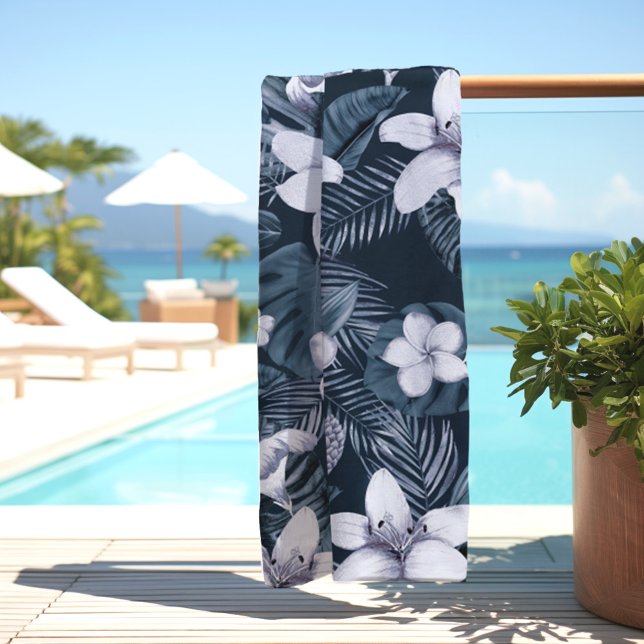 Serviette De Plage Fleurs tropicales (Créateur téléchargé)