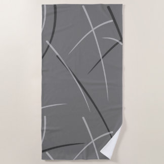 Serviette De Plage Flexible Monochrome Jouer Scribbles Simple