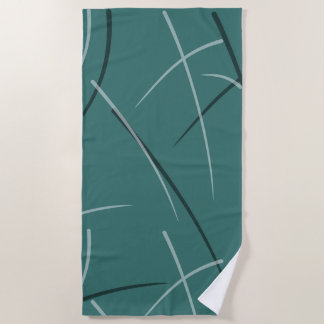 Serviette De Plage Flexible Monochrome Jouer Scribbles Simple
