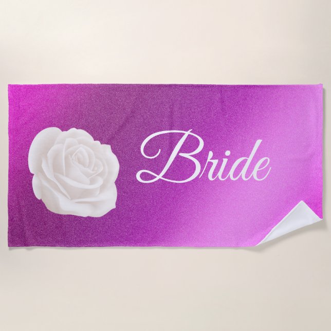 Serviette De Plage Floral Elegant (Devant)