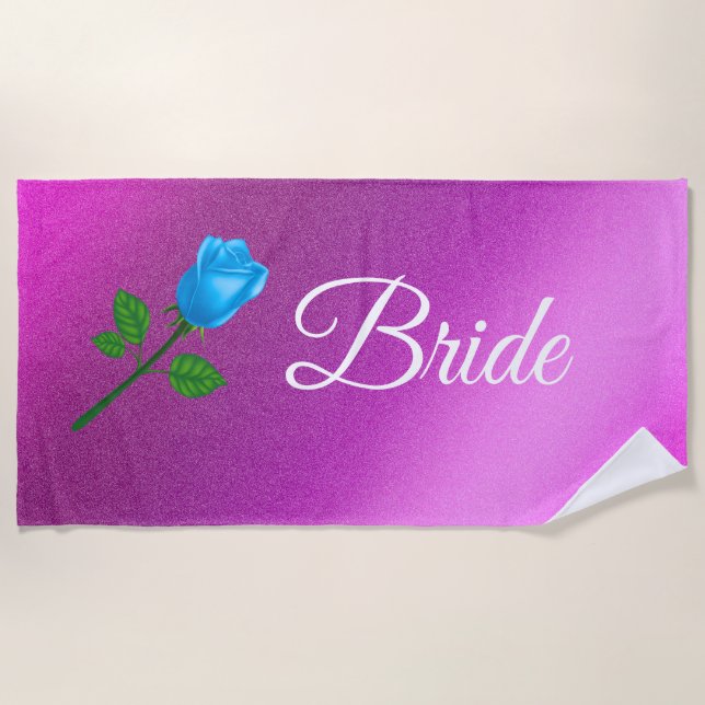 Serviette De Plage Floral Elegant (Devant)