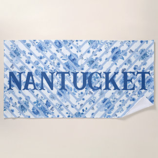 Serviette de plage florale Nantucket