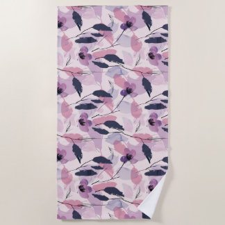 Serviette De Plage Flores d'aquarelle Whimsical