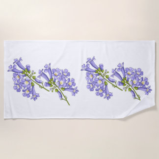 Serviette De Plage Flores do Brasil jacaranda
