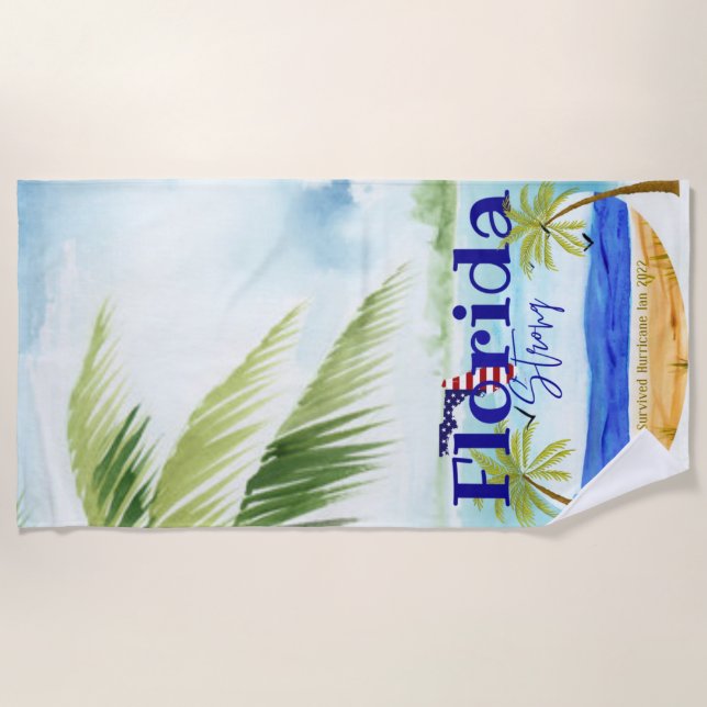 Serviette De Plage Floride Strong (Devant)