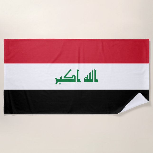 Serviette De Plage Flot d'Iraq (Devant)