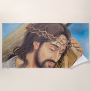 Serviette De Plage Foi chrétienne Jésus Christ