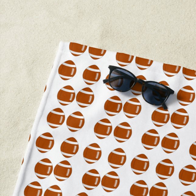 Serviette De Plage football américain (En situation)