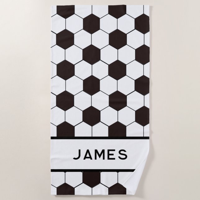 Serviette De Plage Football Enfants Football motif Football  (Devant)