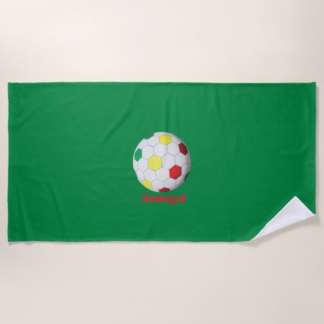 Serviette De Plage football sénégalais (Devant)