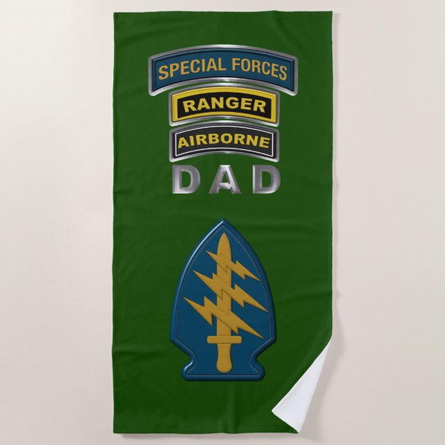 Serviette De Plage Forces Spéciales DAD (Devant)