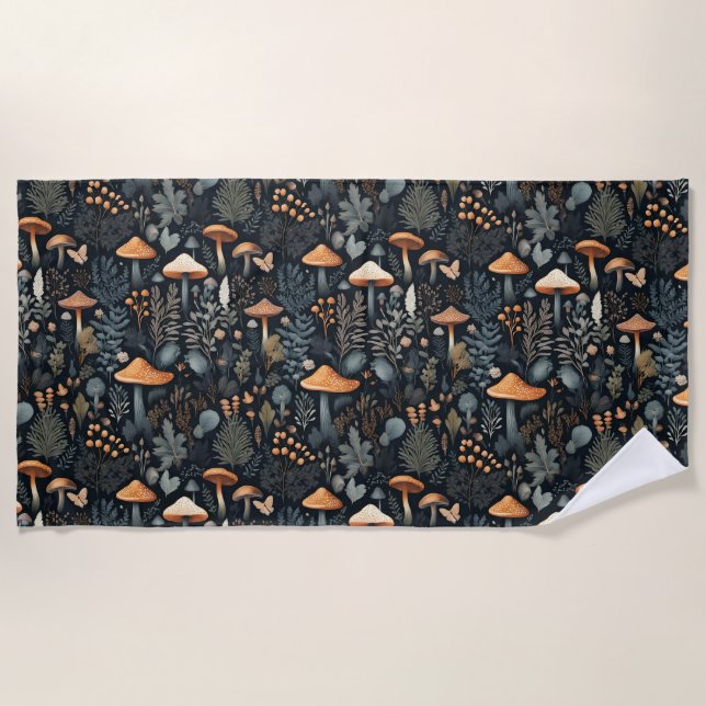 Serviette De Plage Forêt de Toadstool (Devant)