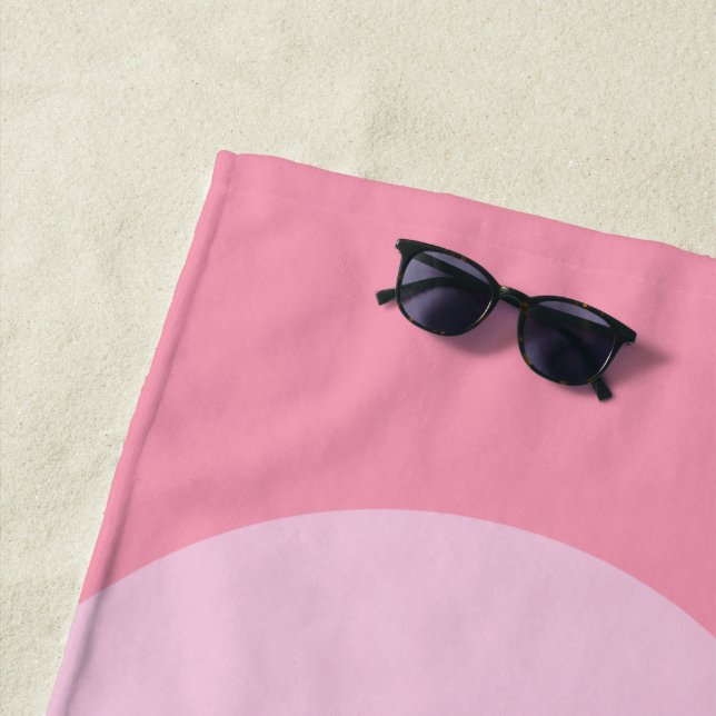 Serviette De Plage Formes géométriques colorées mignonnes Collage (En situation)