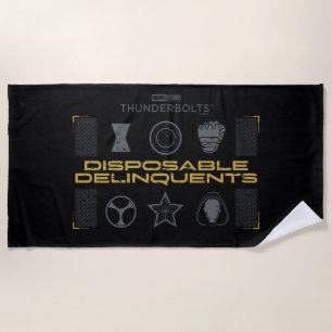 Serviette De Plage Foudroyants*   Délinquants jetables