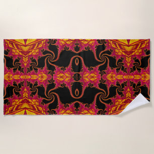 Serviette De Plage Fractale flamboyante