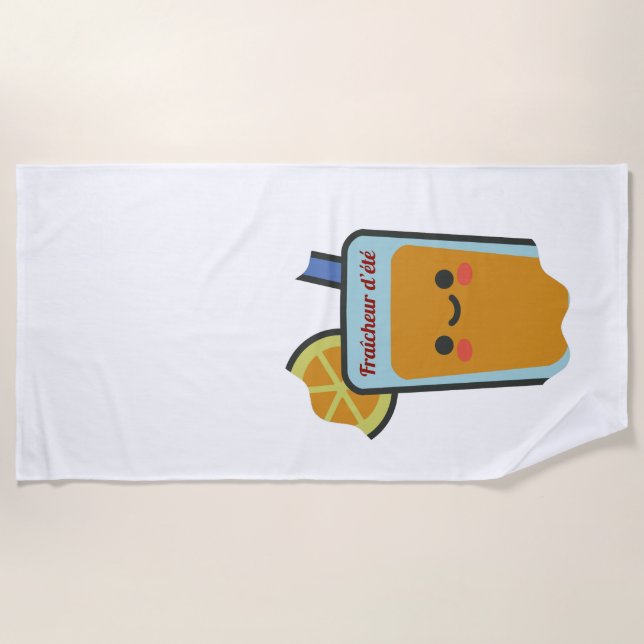 Serviette De Plage Fraîcheur d'été (Devant)