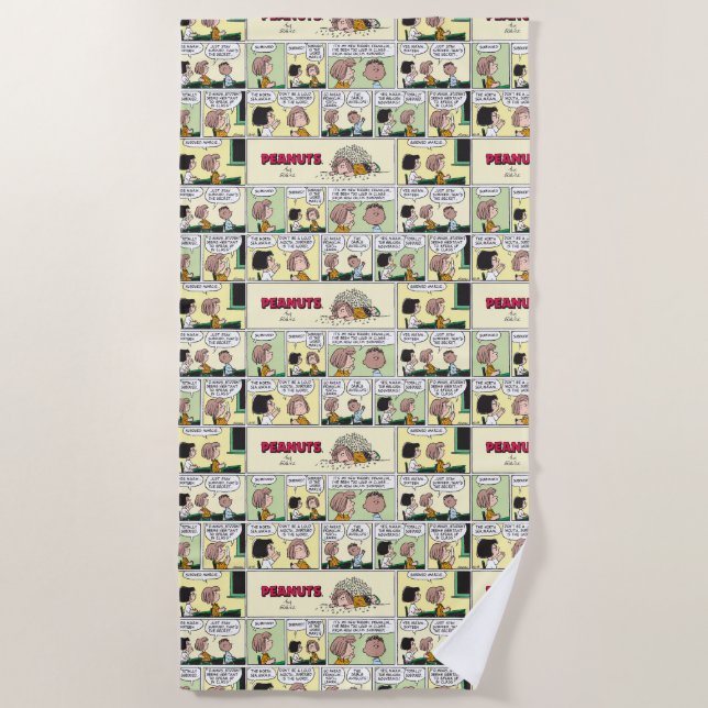 Serviette De Plage Franklin, Pepperment Patty & Marcie | Classe mathé (Devant)