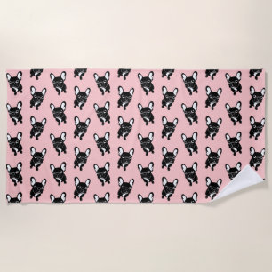 Serviette De Plage Frenchie brindle mignon est un rêveur