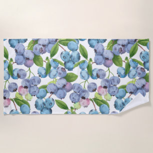 Serviette De Plage Fruit aux bleuets