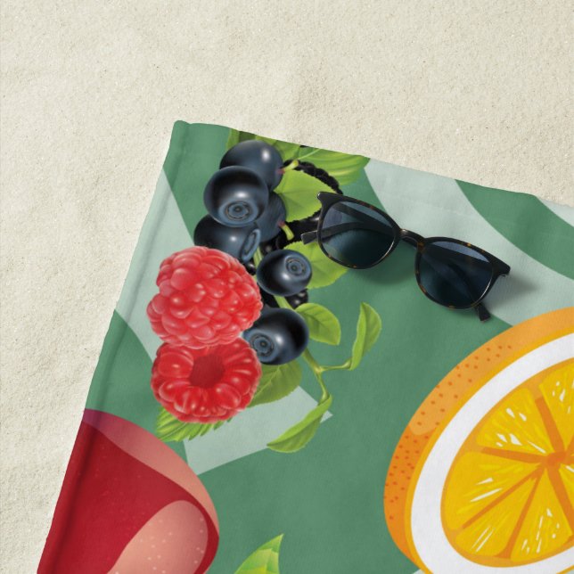 Serviette De Plage Fruits mixtes 7 (En situation)