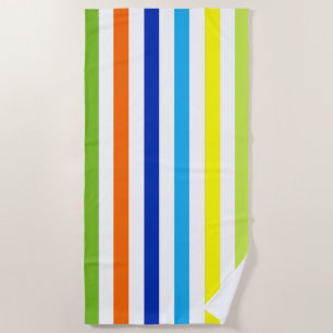 Serviette De Plage Fun Bright and Bold - Stripes modernes