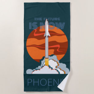 Serviette De Plage Fusées Mars Landing