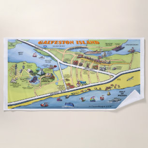 Serviette De Plage Galveston Texas Beach Towel
