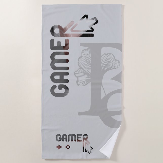 Serviette de plage GAMER Résumé de la tendance de  (Devant)