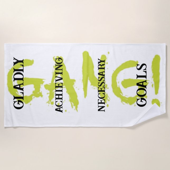 Serviette De Plage GANG! green Beach Towel (Devant)