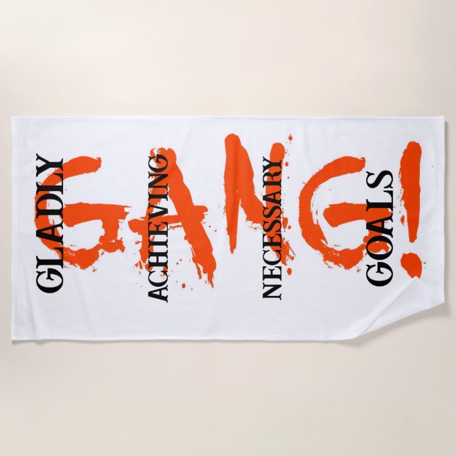 Serviette De Plage GANG! red Beach Towel (Devant)