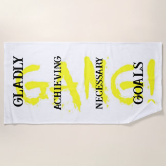 Serviette De Plage GANG! yellow Beach Towel