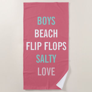 Serviette De Plage Garçons Aimer Été Nantucket Red Pool Beach Towel