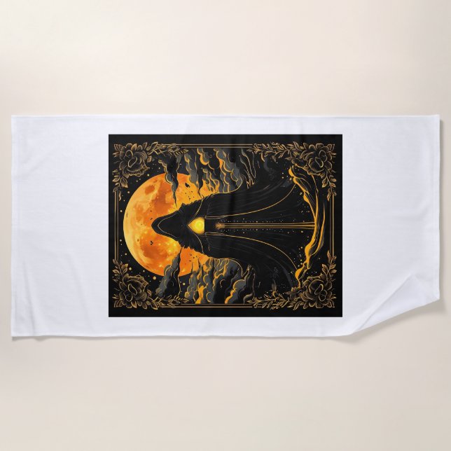 Serviette De Plage Gardien Lunaire (Devant)
