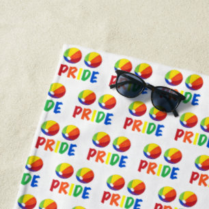 Serviette De Plage Gay pride Rainbow Beach Ball Beachball LGBT