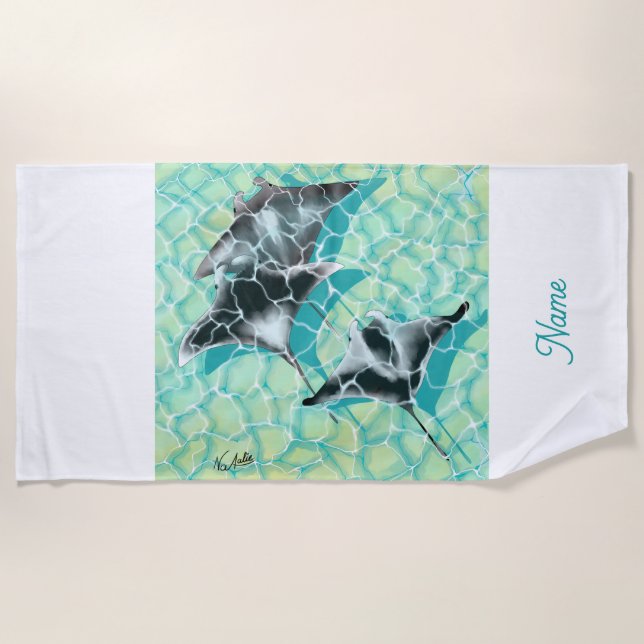 Serviette De Plage GB Remarquable Manta Ray (Devant)