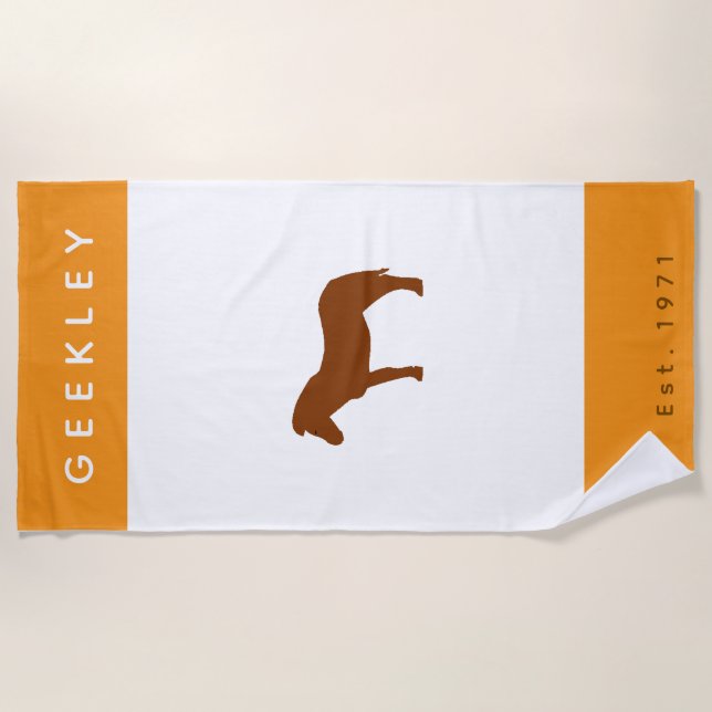 Serviette de plage GEEKLEY (Devant)